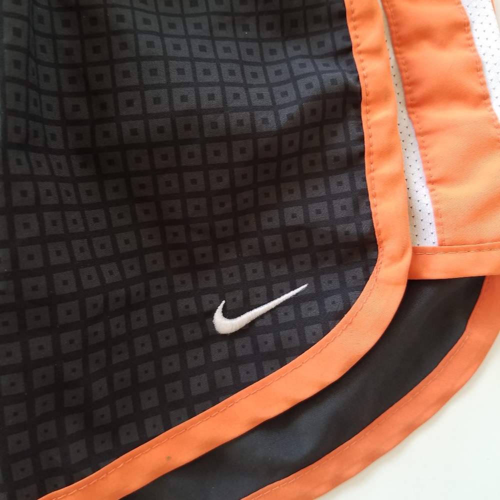 Nike Dri-fit Black & Orange Running Athletic Short - Picture 4 of 6